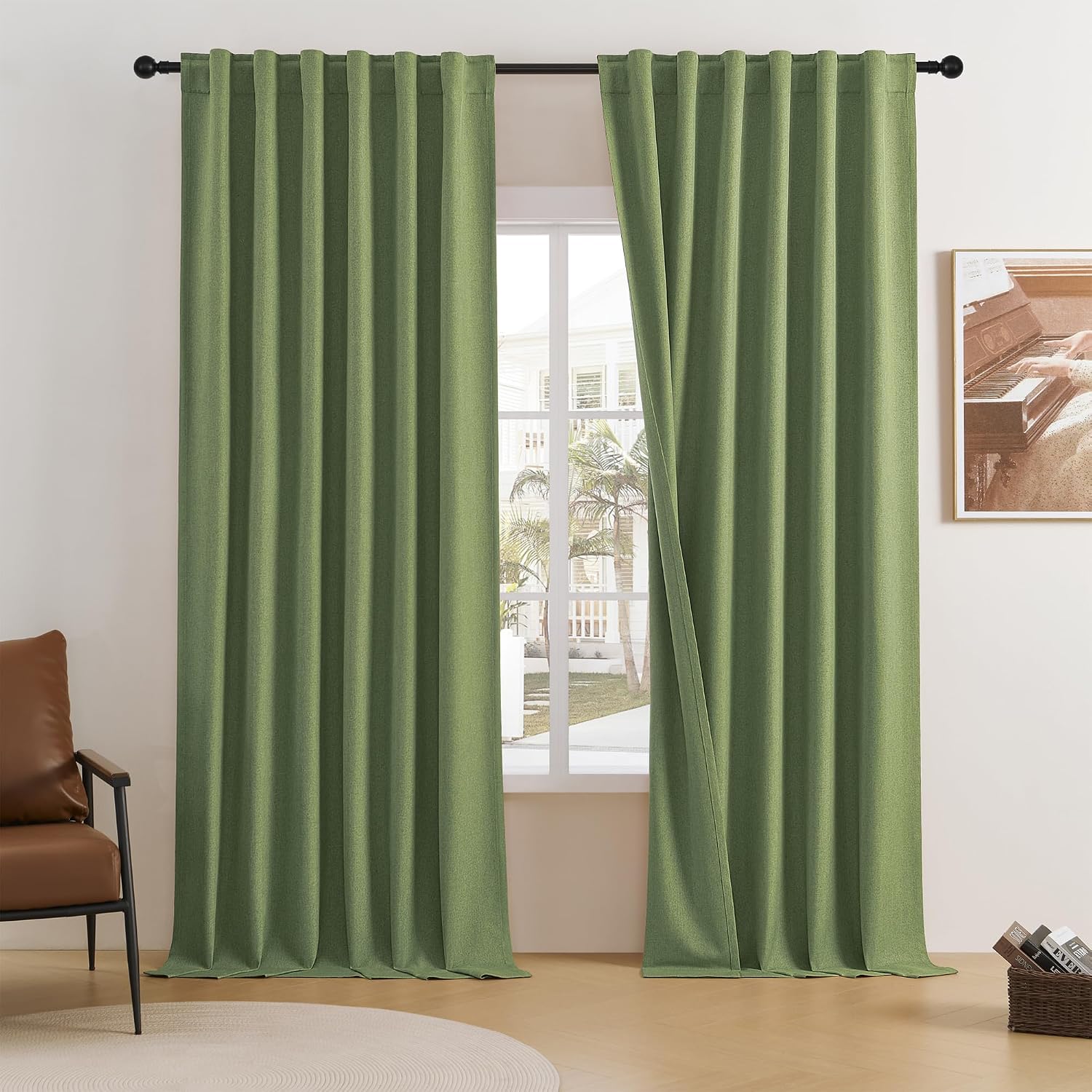 Detalle de DUALIFE Blackout Curtains, 50 x 132 Inches