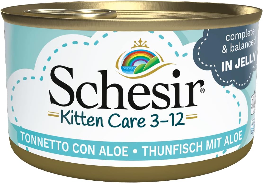 Detalle 2 de Schesir Cat Kitten Cream Pollo – Cibo Umido per Gattini (20 bustine da 150 g) senza cereali