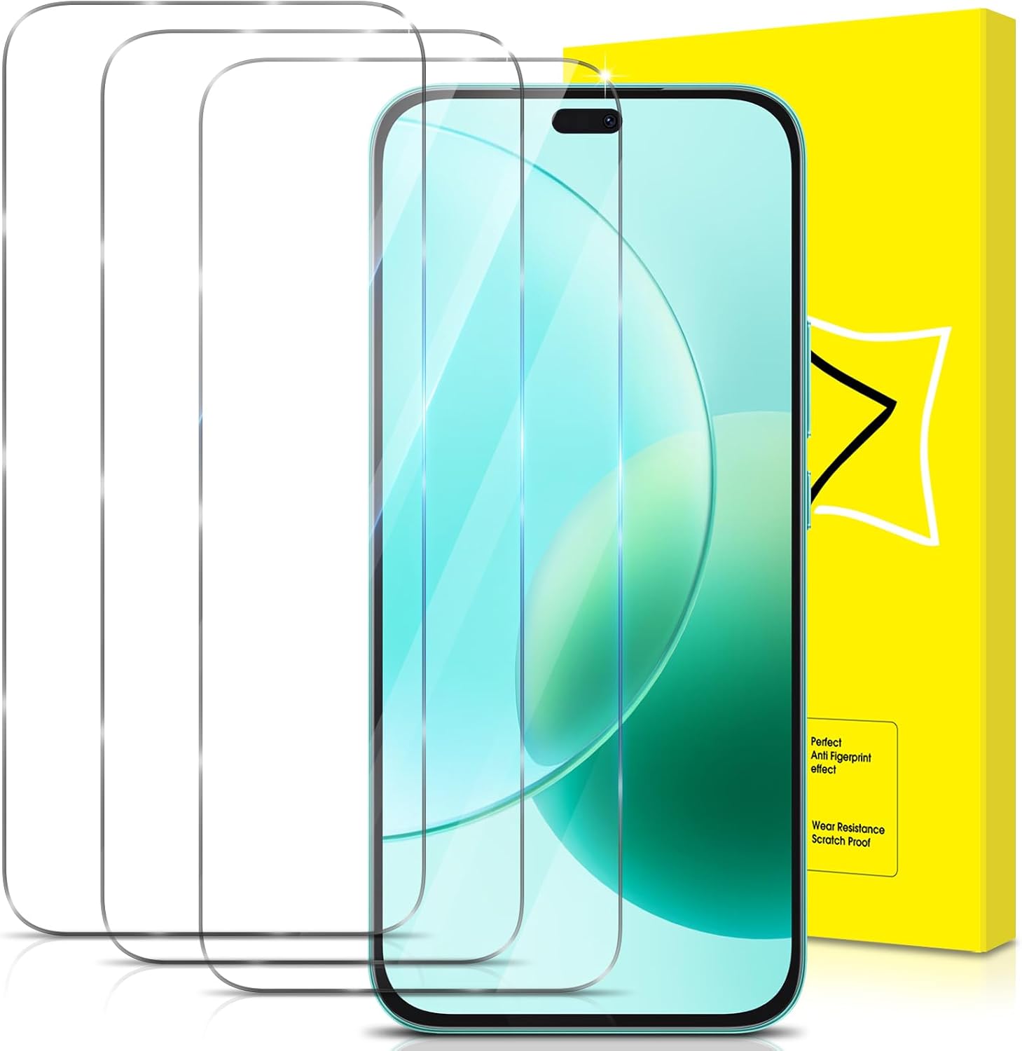 Detalle de GiiYoon Panzer Schutz Glas für Honor 400 Lite – 3er Set mit Vollständigem Displayschutz (9H, 2,5D)