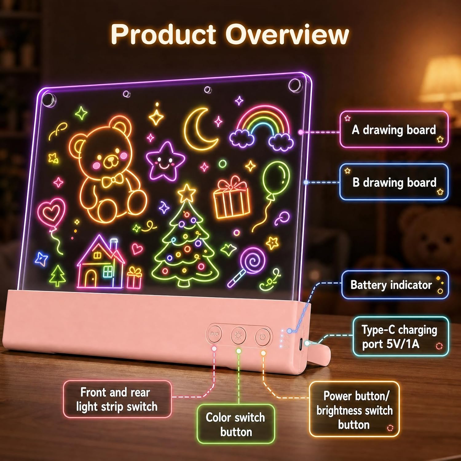 Thumbnail 6 de Tokky LED Drawing Board 16-inch