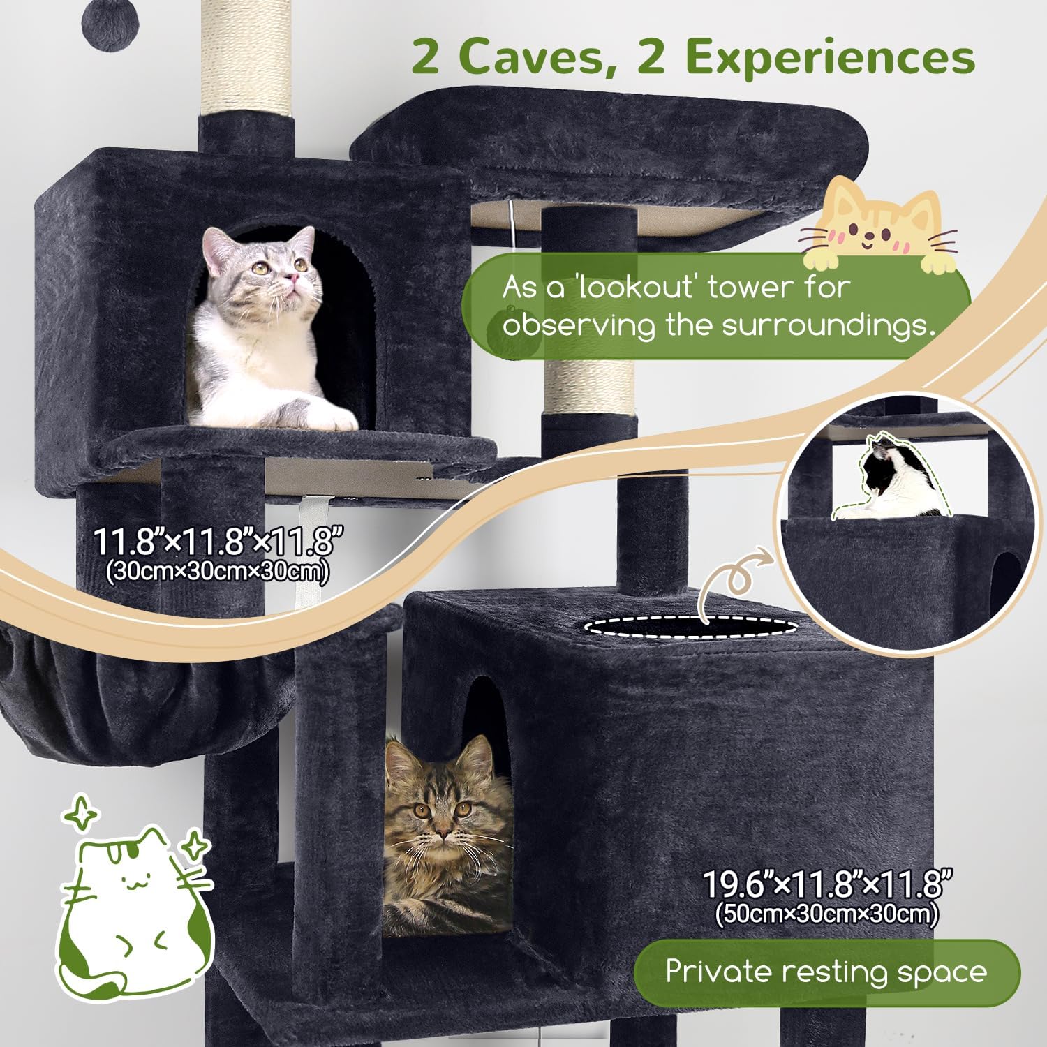 Detalle 2 de Globlazer Cat Tree, 76in