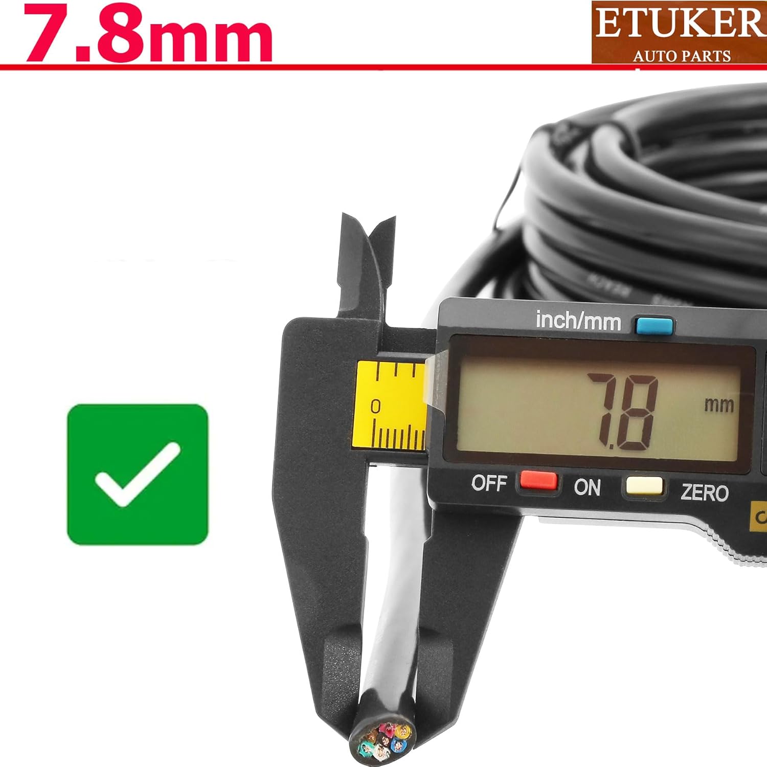 Detalle de ETUKER 20AWG 7×0,5mm² 10M Fahrzeugkabel