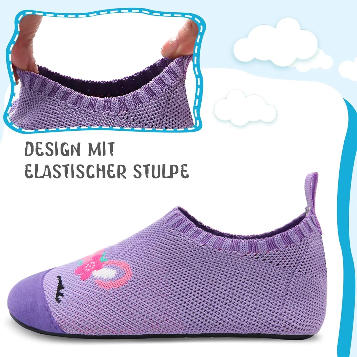 Thumbnail 6 de Kyopp Hausschuhe Kinder – Barfußschuhe, rutschfest, antikollisionsfront, Fersenschutz