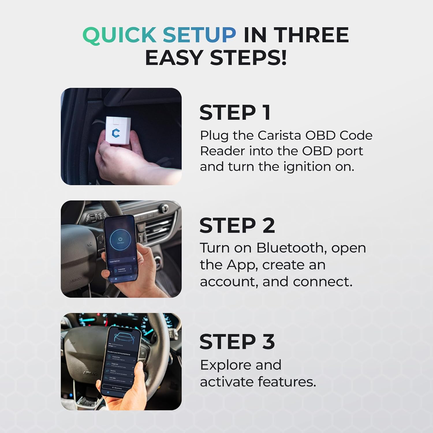 Thumbnail 4 de Carista OBD - Bluetooth OBD2 Scanner: Practical DIY Diagnostic Tool for Car Owners