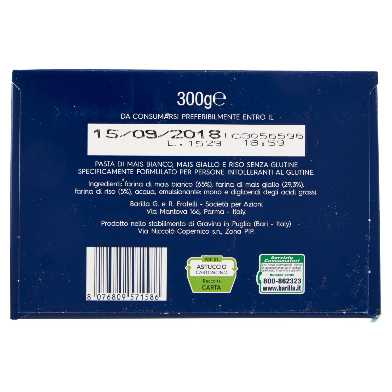 Thumbnail 6 de Barilla glutenfreie Tagliatelle aus Mais und Reis – 300 g (4er Pack)
