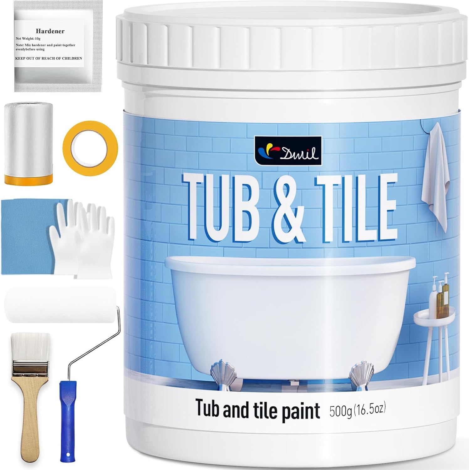 Detalle de DWIL Tile Paint Refinishing Kit 16.5 oz