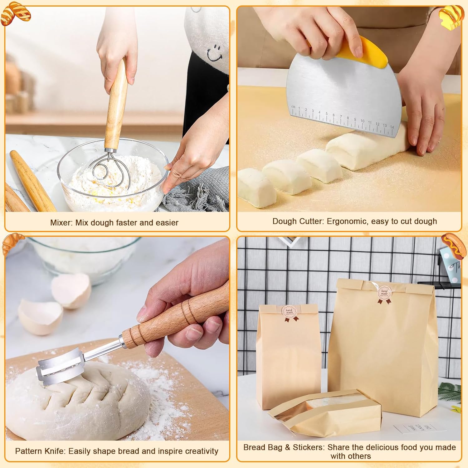 Detalle de Goeveo Sourdough Starter Kit 16-piece