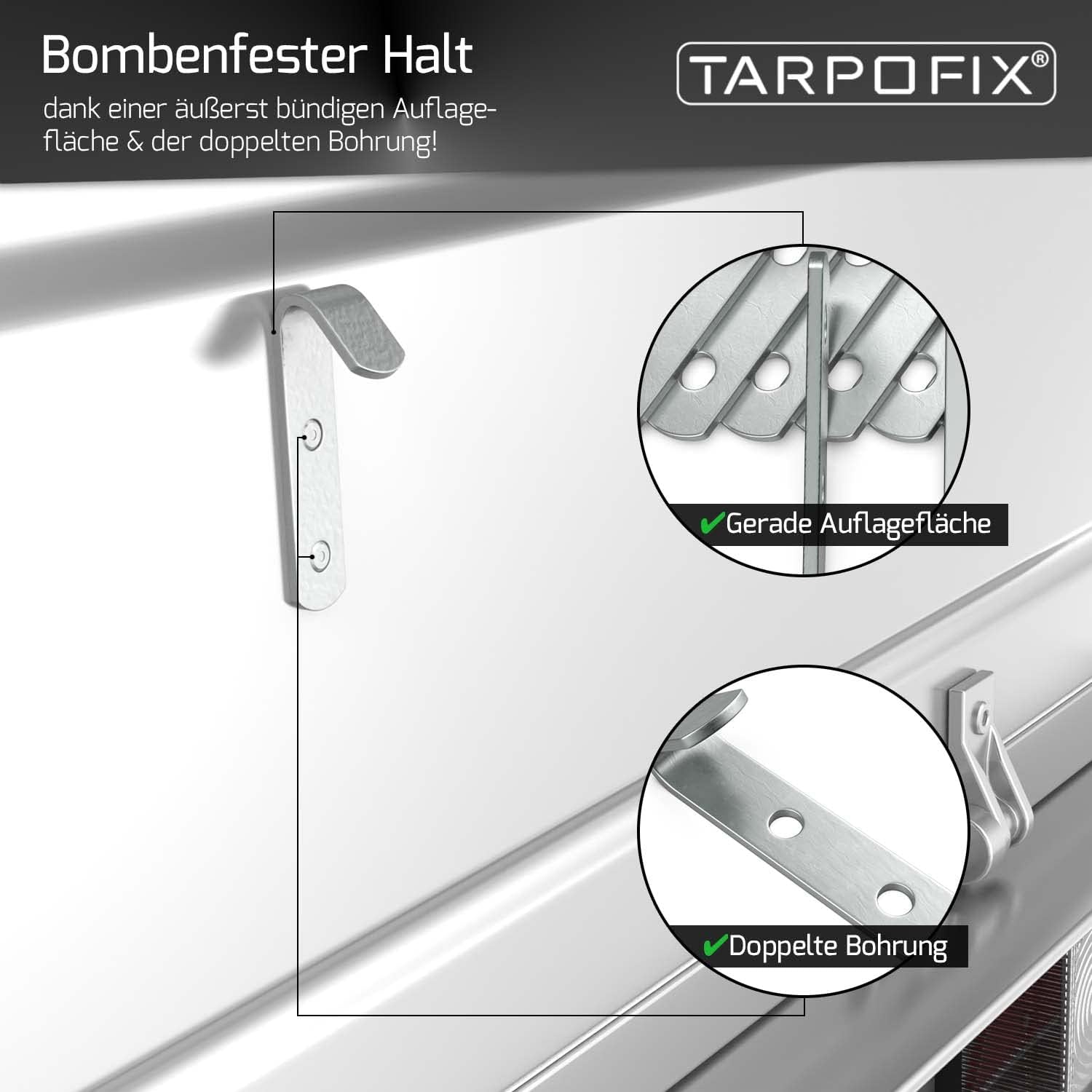 Detalle 2 de Tarpofix Planenhaken 50x13x2,5mm