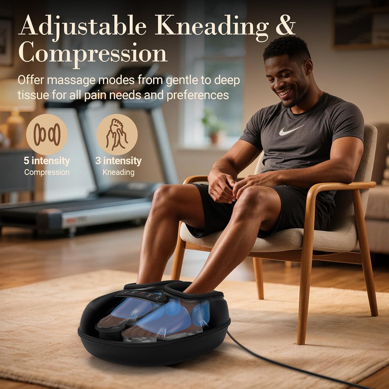 Detalle 2 de CuPiLo CPL-5551R Heated Shiatsu Foot Massager with Adjustable Heat