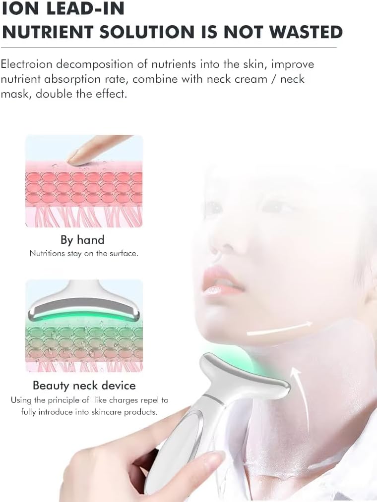 Thumbnail 4 de LED Phototherapy Vibration Facial Lift Massager EMS Neck Face Lifting Device (6‑in‑1) by Wrikle