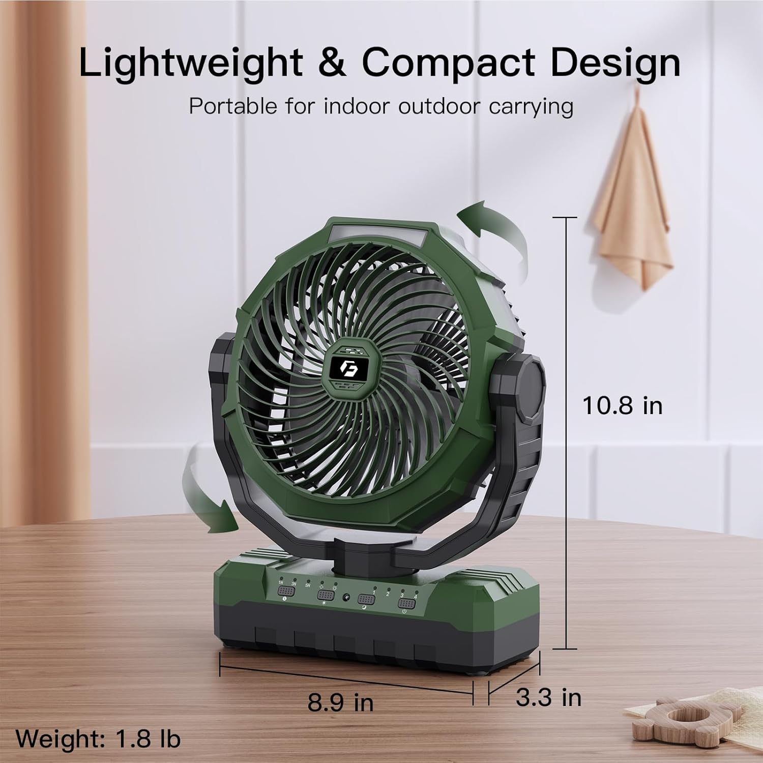 Thumbnail 5 de FRIZCOL 3-in-1 Camping Fan — 24000mAh Portable, Light, and Remote