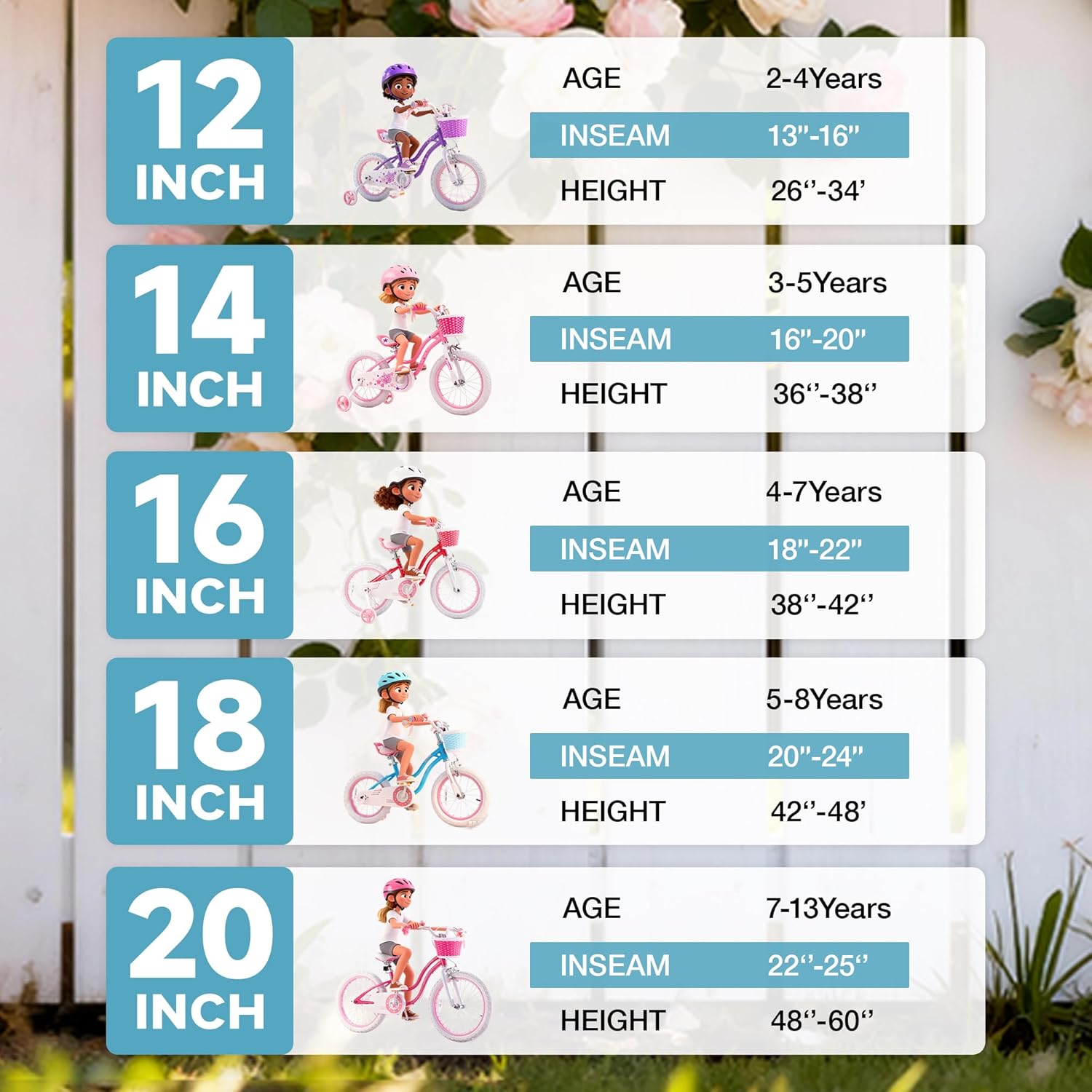 Thumbnail 2 de RoyalBaby Stargirl 14-Inch Kids Bicycle with Training Wheels, Adjustable Seat & Basket (Blue)