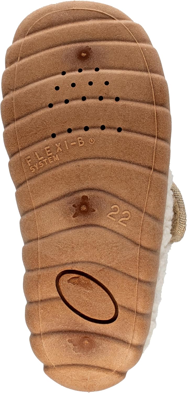 Detalle 2 de Fischer Markenschuh Unisex Baby FlexiHausschuh – Weicher Teddy-Lauflernschuh