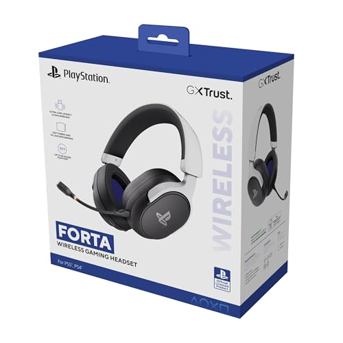 Thumbnail 15 de GXTrust Forta Casque sans Fil avec Licence Officielle PlayStation 5 – Noir/Blanc