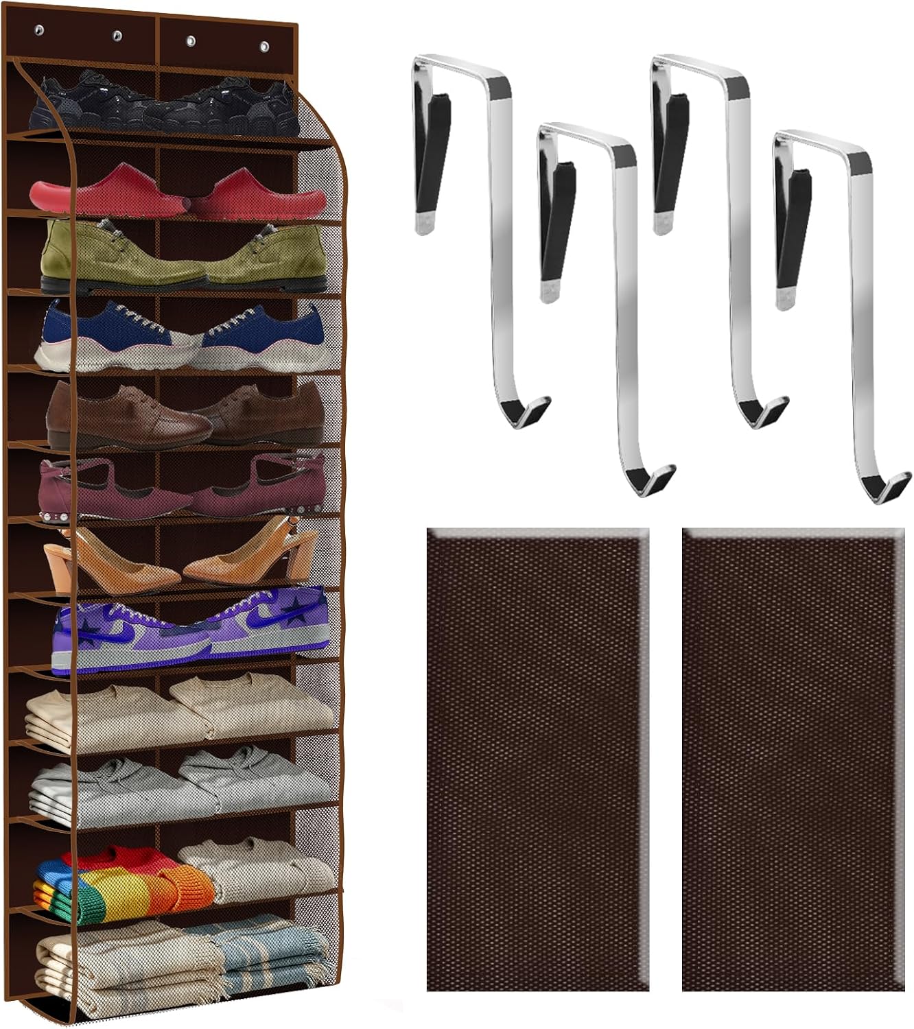 Detalle de PAULONE Over-the-Door Shoe Organizer, 12-Pocket