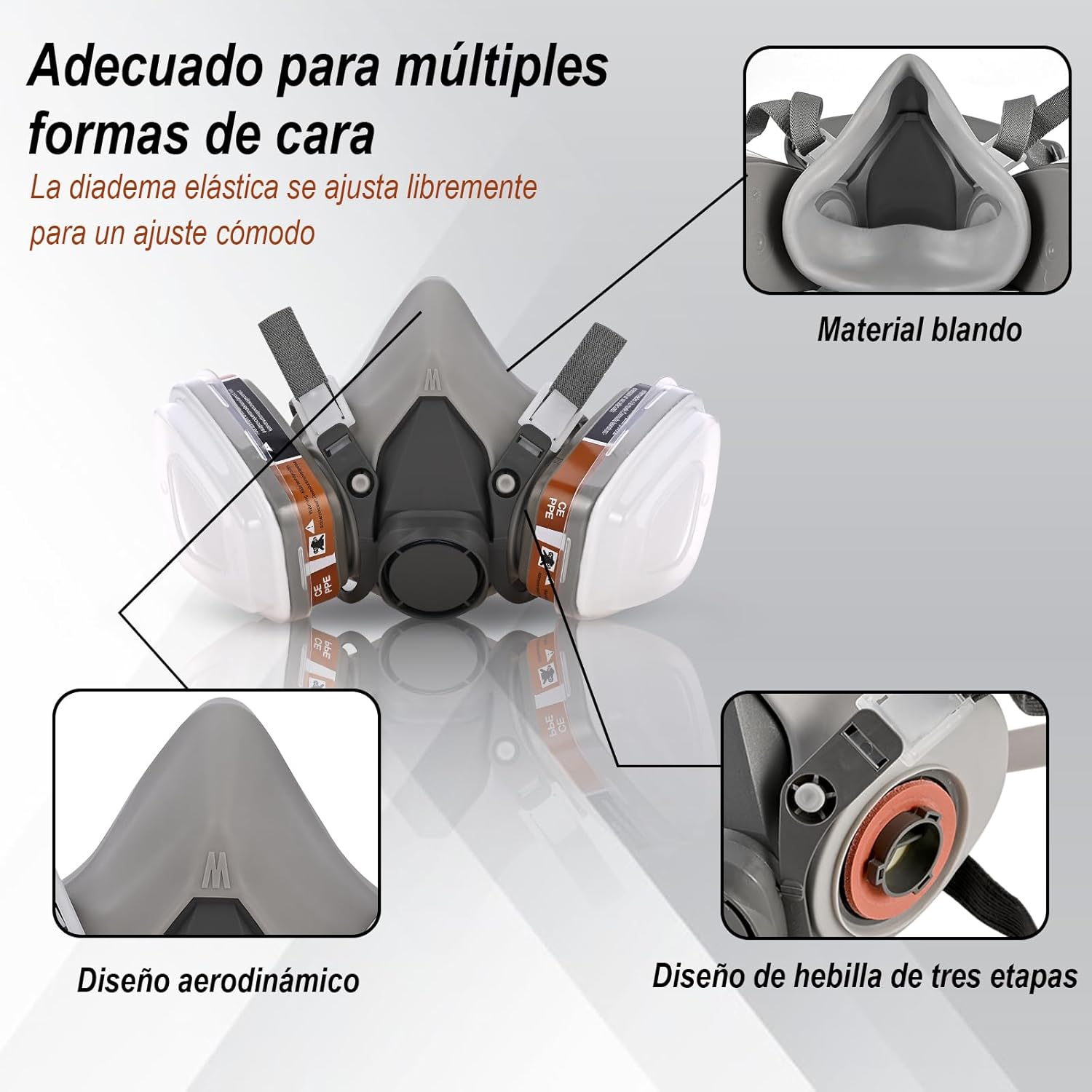 Thumbnail 1 de Faburo Respirador Mascarilla Pintura 1 kit
