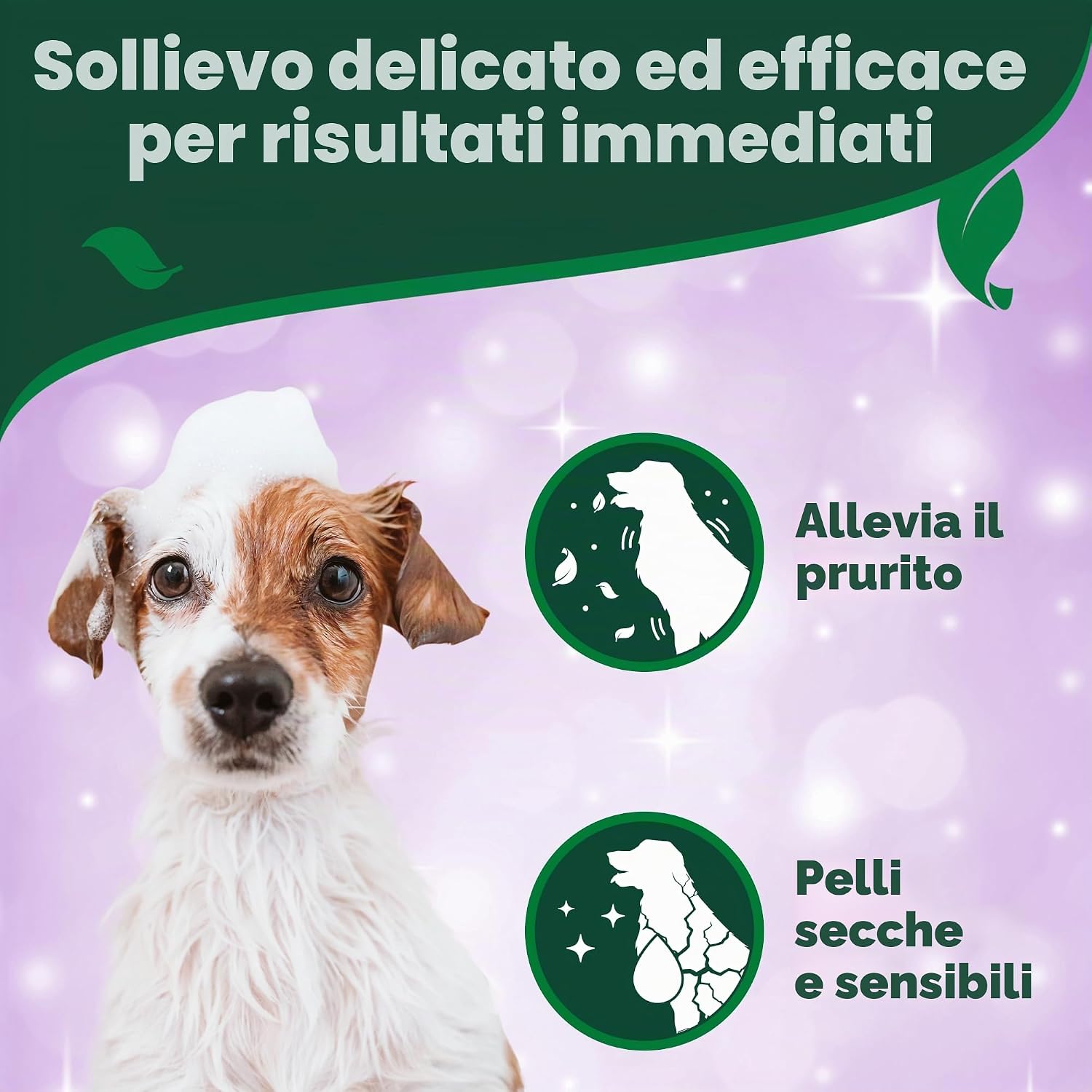 Detalle de Vet's Best Shampoo ipoallergenico per Cani con Cute Sensibile – 500 ml