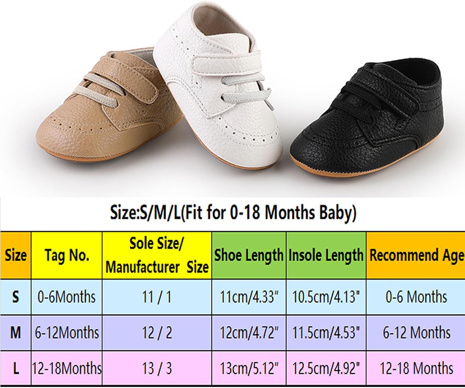 Thumbnail 4 de RVROVIC Baby Sneakers Anti-Slip Oxford Flats