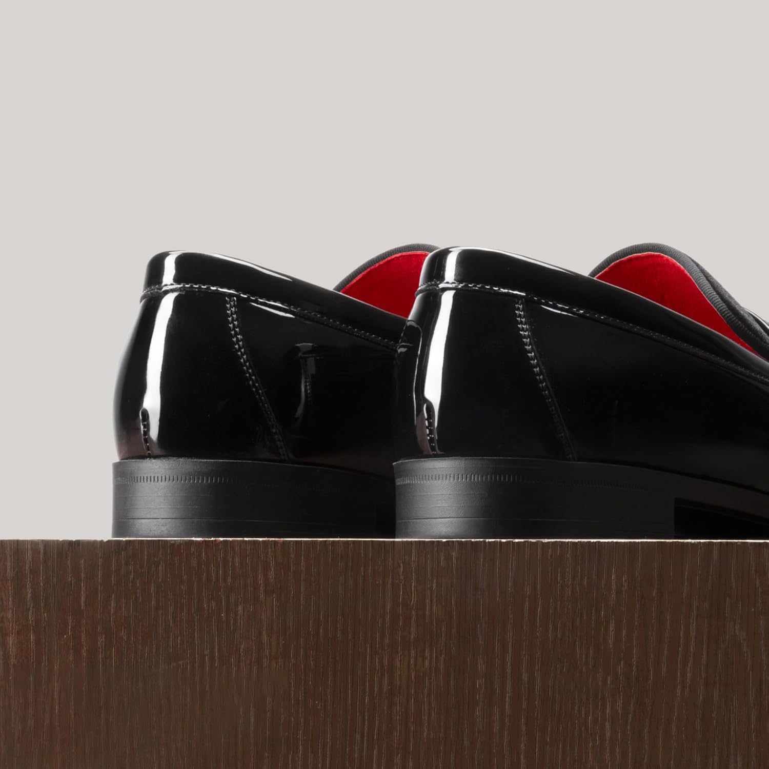 Thumbnail 4 de Bruno Marc Tuxedo Patent Loafers Velvet dress shoes