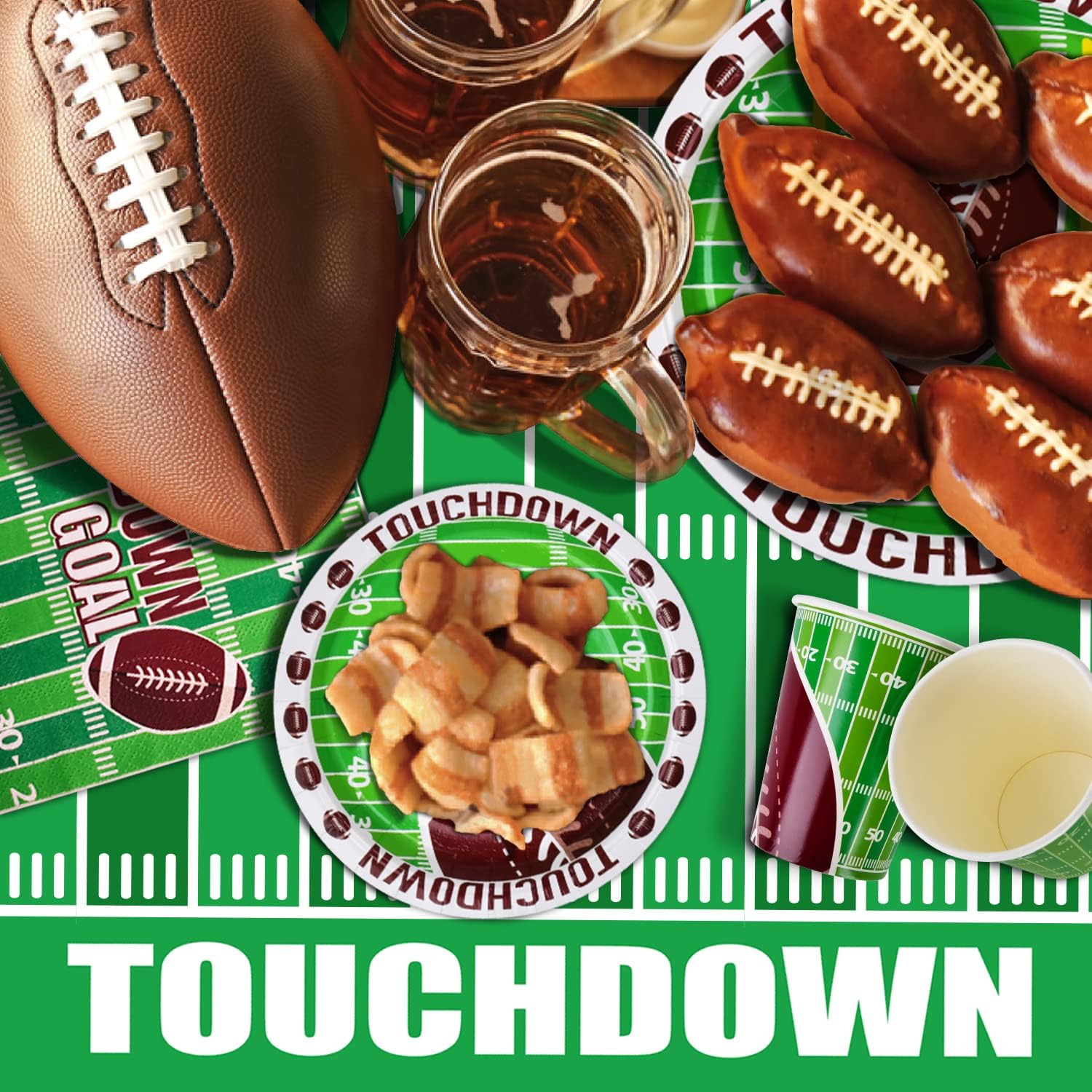 Thumbnail 5 de Gatherfun Football Party Tablecloth 54 x 108 in