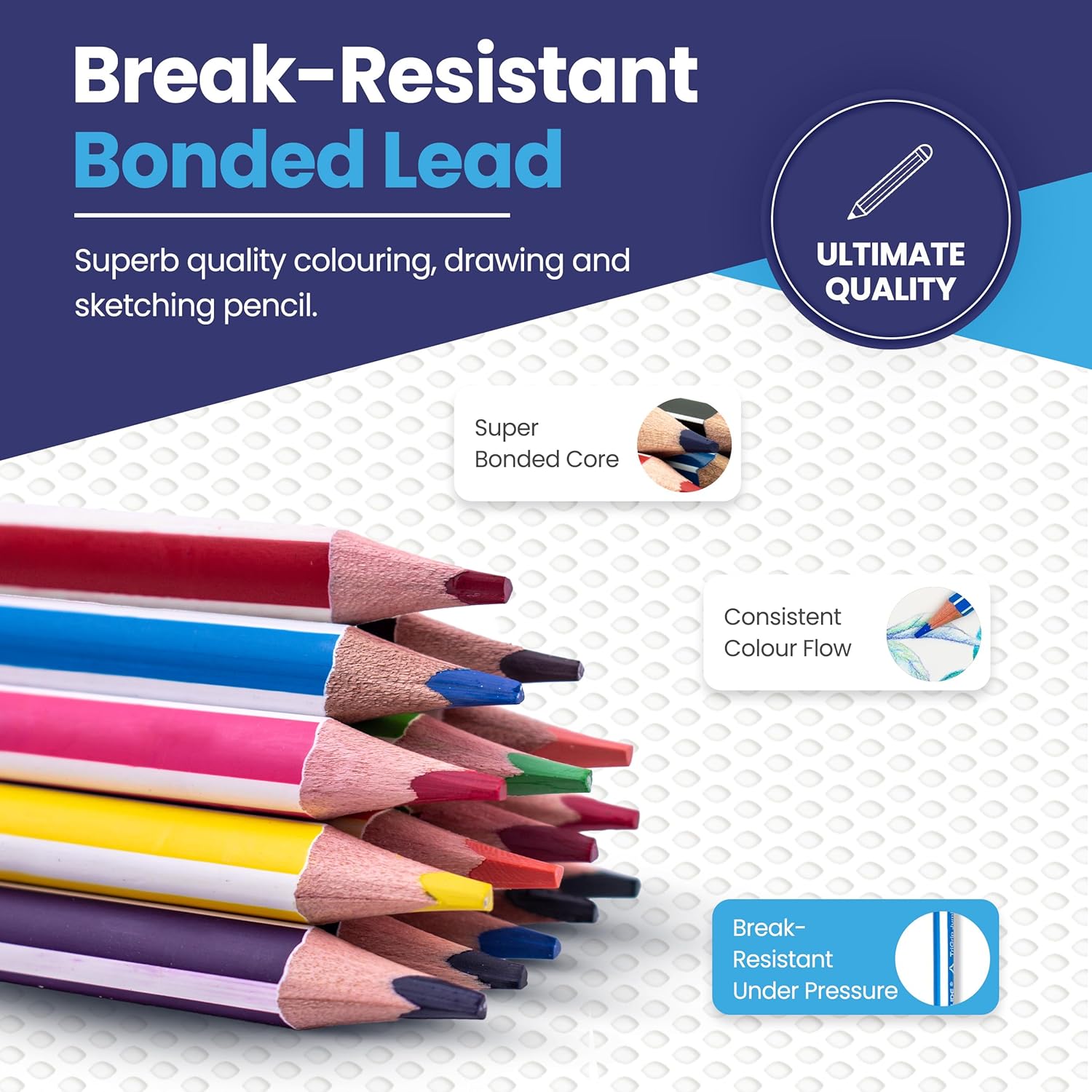 Thumbnail 2 de Eziglide Jumbo TriGrip Colouring Pencils 48 Pack