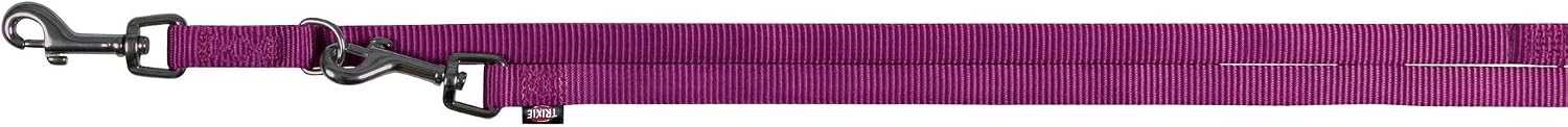 Detalle 2 de TRIXIE Premium justerbart hundkoppel XS–S, rött och 3-vägsjusterbart