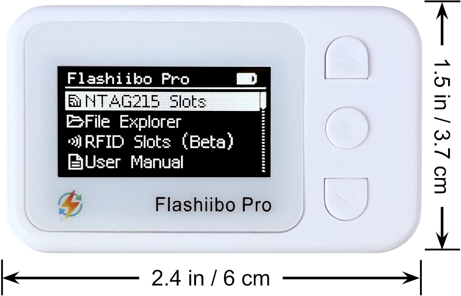 Detalle 2 de Flashiibo FlashiiboOLED NFCタグエミュレーター 1.4インチOLED・3000件以上保存
