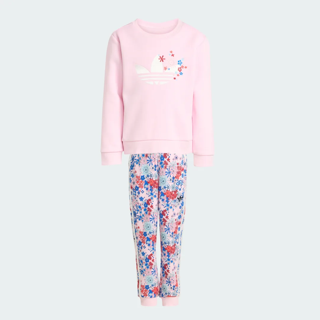 Detalle 2 de Conjunto de cuello redondo adidas Originals x Liberty London — Rosa