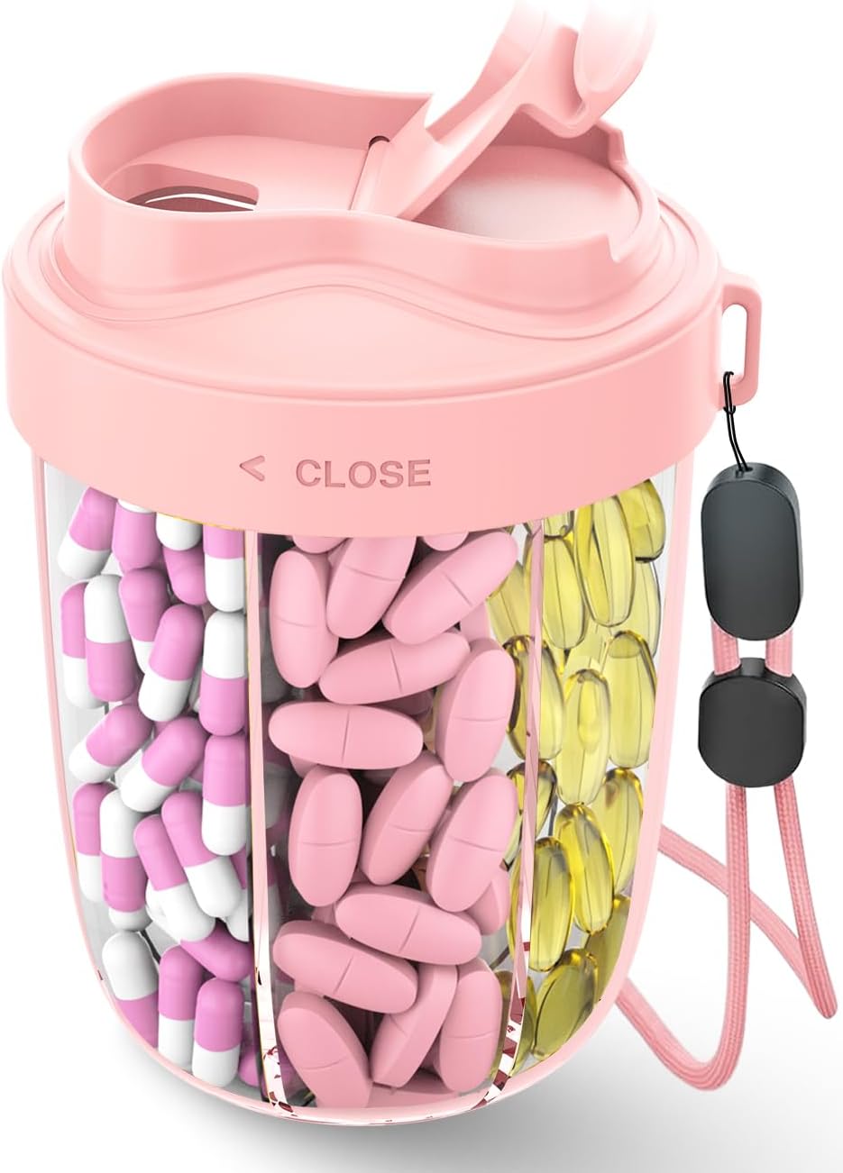 Thumbnail 6 de Pill Organizer 7‑compartment pill dispenser for travel 💊