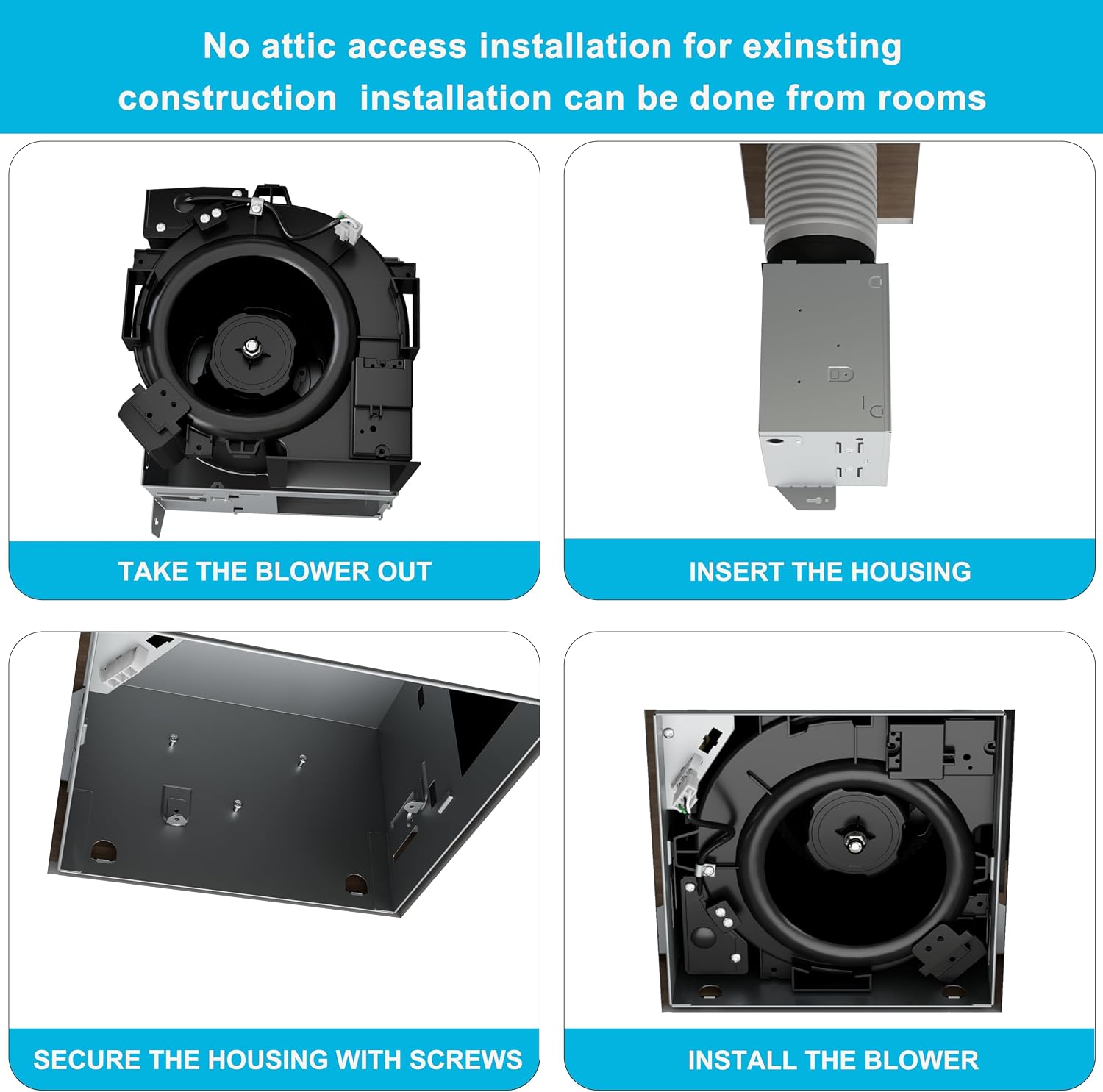 Detalle de Tech Drive bathroom exhaust fan, 150 CFM