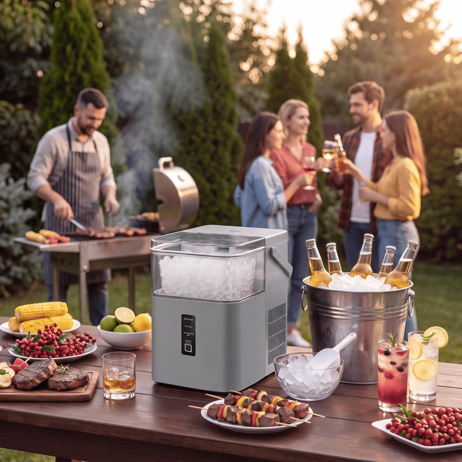 Thumbnail 6 de COMFEE’ 33lbs Nugget Ice Maker, Self-Cleaning Countertop Pebble Ice Maker