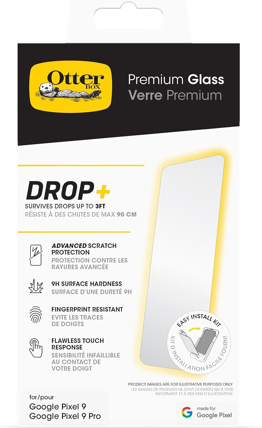 Detalle de OtterBox Premium Glass – Protecteur d'écran pour Google Pixel 9 Pro XL