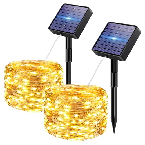 Detalle de bitjam Solar-Lichterkette Outdoor, 7 m mit 50 LEDs – wetterfest & IP65