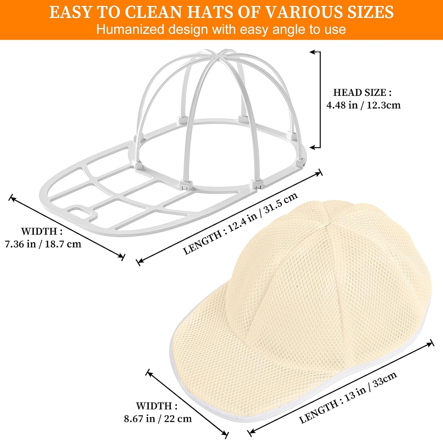 Detalle de Fododo Cap Waschmaschinen-Form Cap Washer – Beige, 2 Stück