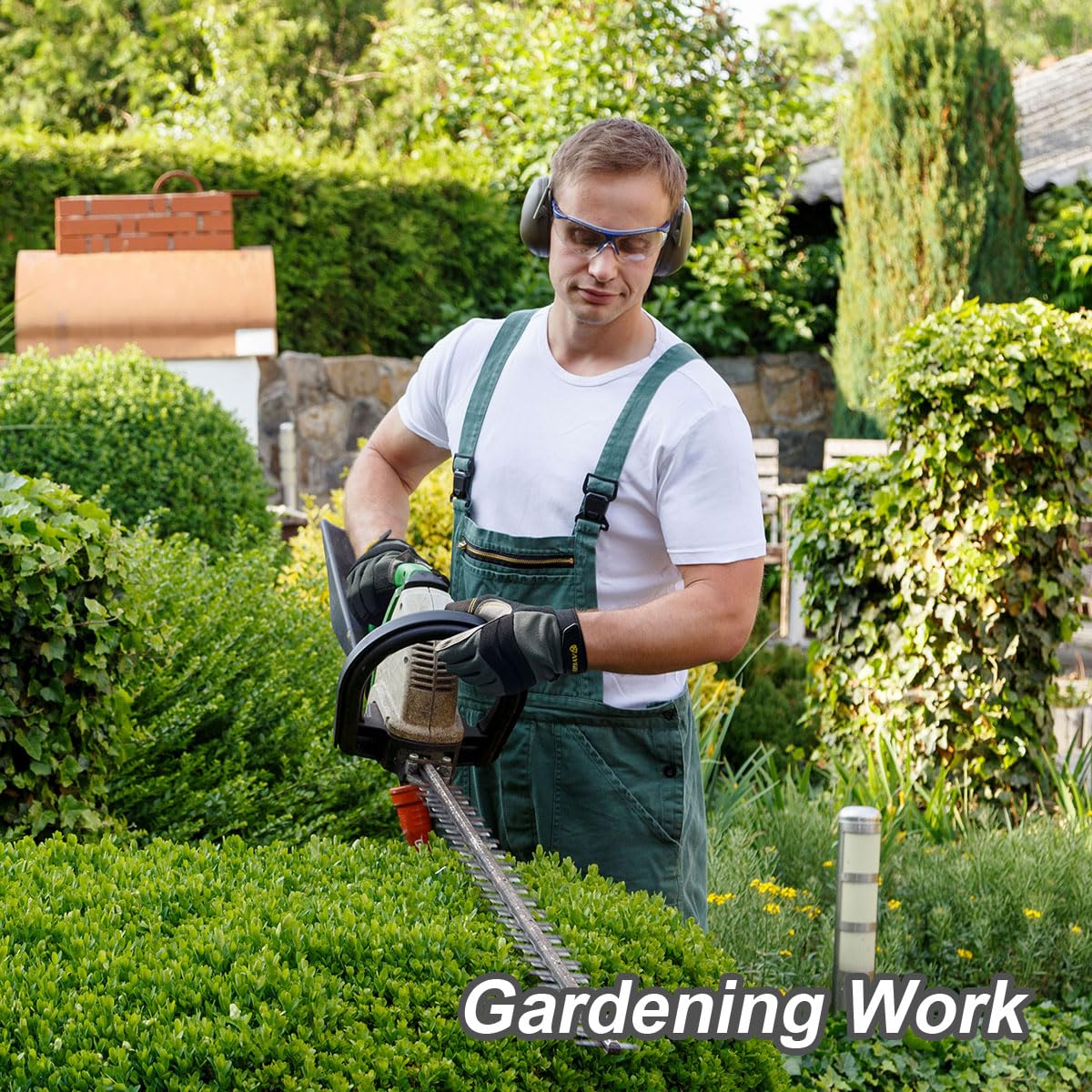 Thumbnail 5 de KAYGO Mechanische Arbeitshandschuhe für Herren (3 Paar) – robuste Handschuhe mit Touchscreen & Kunstlederverstärkung, Schwarz, L, Gr 9