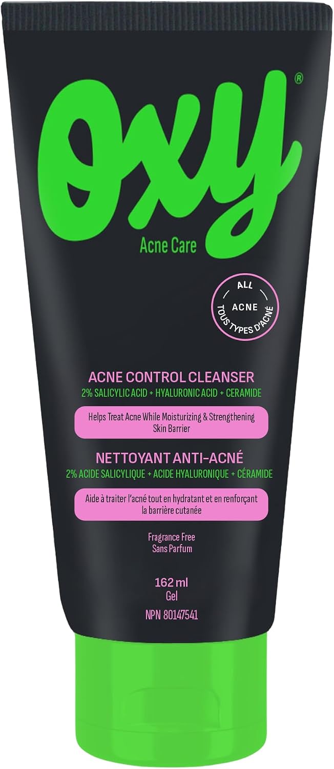 Detalle de OXY Acne Control Cleanser 162 mL with 2% Salicylic Acid, Hyaluronic Acid & Ceramide