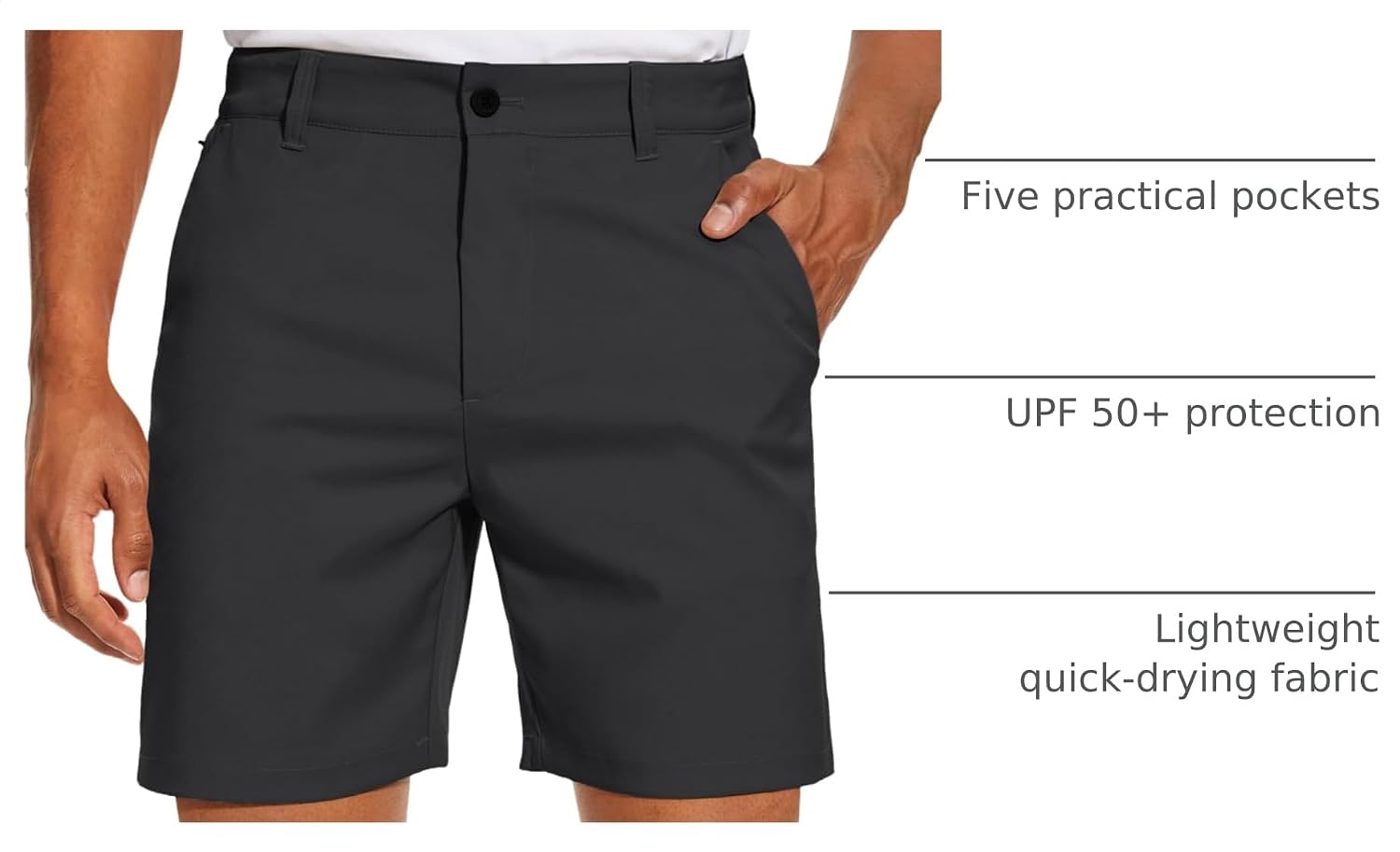 Thumbnail 3 de PULI Men's Golf Shorts 7 Inch ⛳