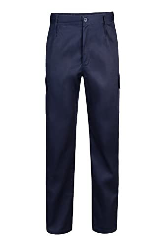 Detalle de Velilla 345 Pantalón Multibolsillos—Azul Navy, Talla 48
