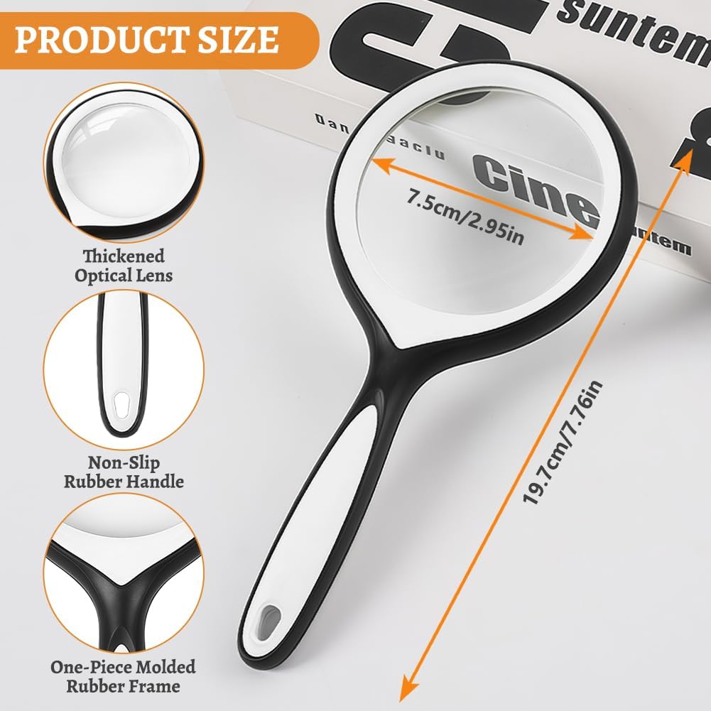 Thumbnail 1 de AMFUN lente d’ingrandimento 10X portatile, compatta e leggera per lettura e dettagli