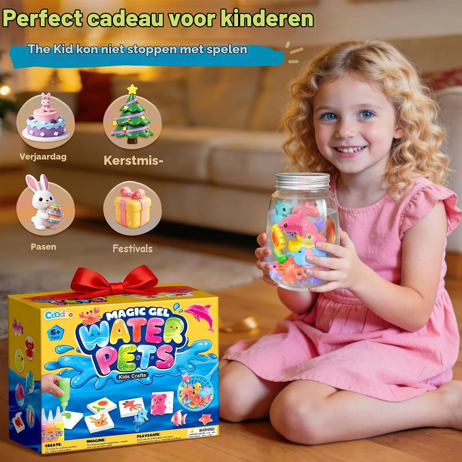 Thumbnail 6 de Coodoo NO.734 Magic Water Elf knutselset met glitter- en glowgel