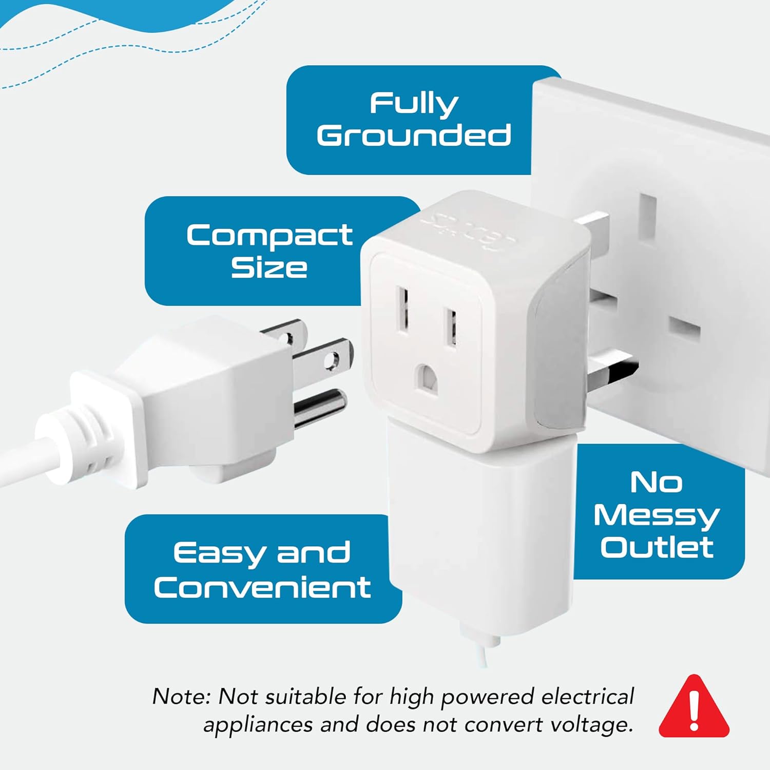 Thumbnail 2 de Ceptics UK Travel Adapter 3-Pack 🛫