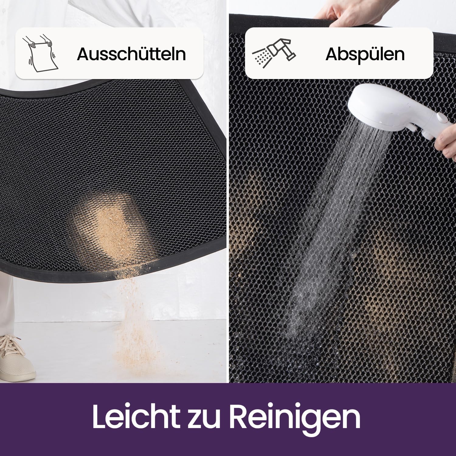 Detalle 2 de DEXI Fußmatte außen 60 x 90 cm rutschfest
