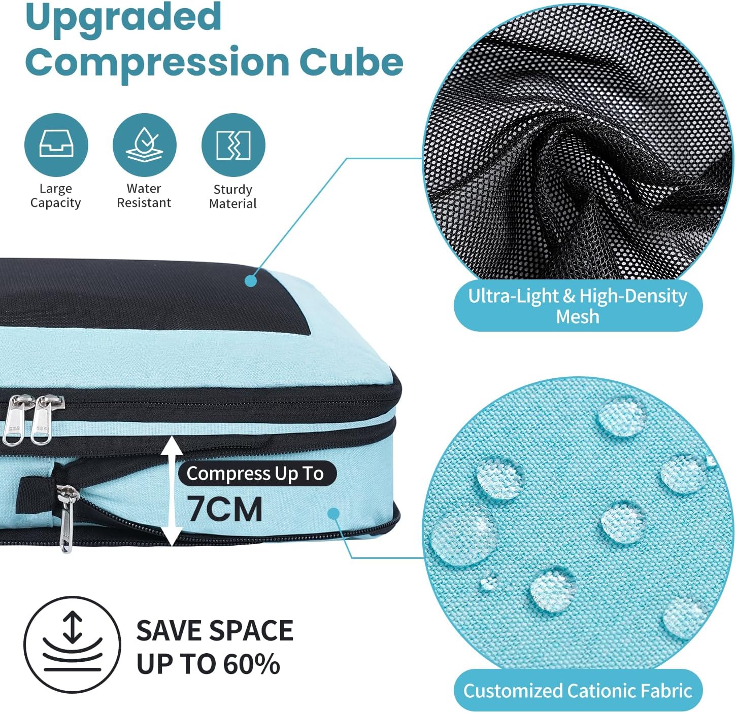 Detalle 2 de Prezon Large Compression Packing Cubes 4‑set