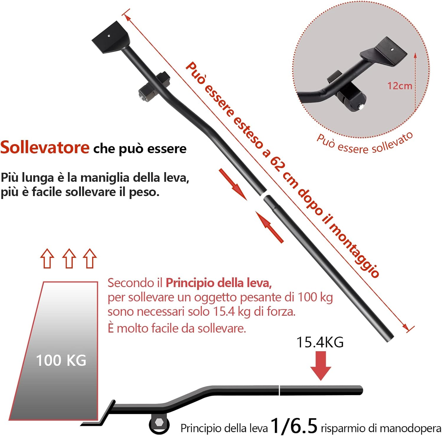 Thumbnail 1 de ONEON Kit Sollevatore Mobili: sollevamento e movimentazione a 4 ruote per mobili pesanti