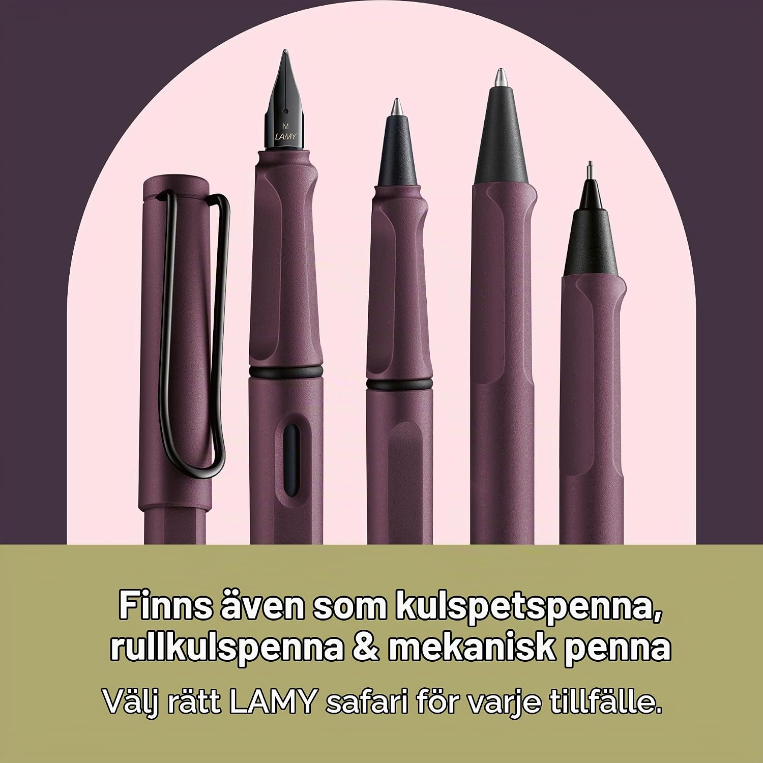 Detalle 1 de Lamy safari 17M-MX reservoarpenna, scarlet med M-spets i polerat stål