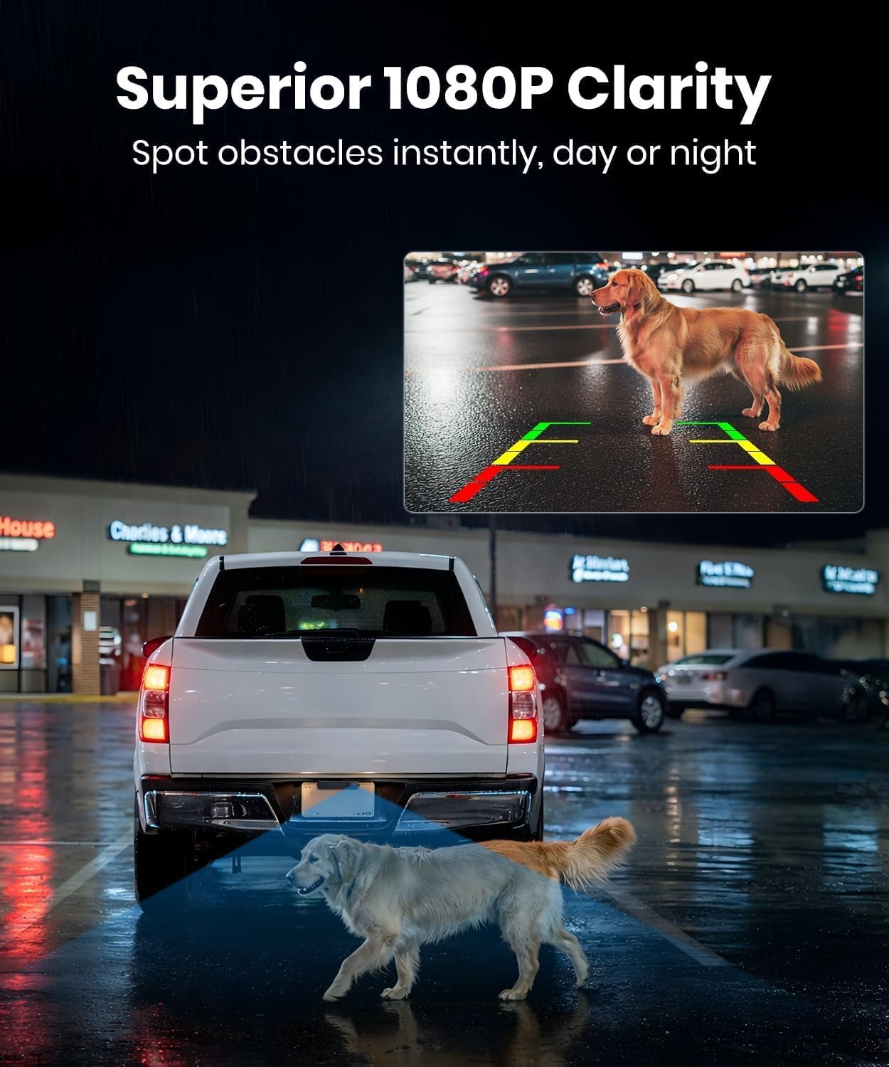 Detalle de AUTO-VOX 6 Inch Solar Backup Camera, 1080P