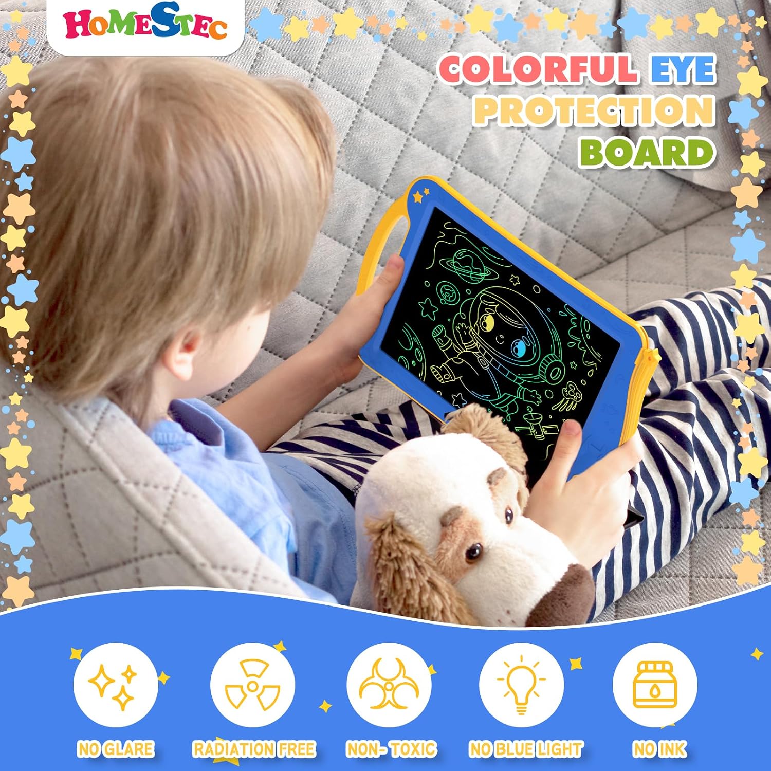 Thumbnail 6 de HOMESTEC AstroDraw Tableta de Dibujo Infantil 🎨 para Niños 2+