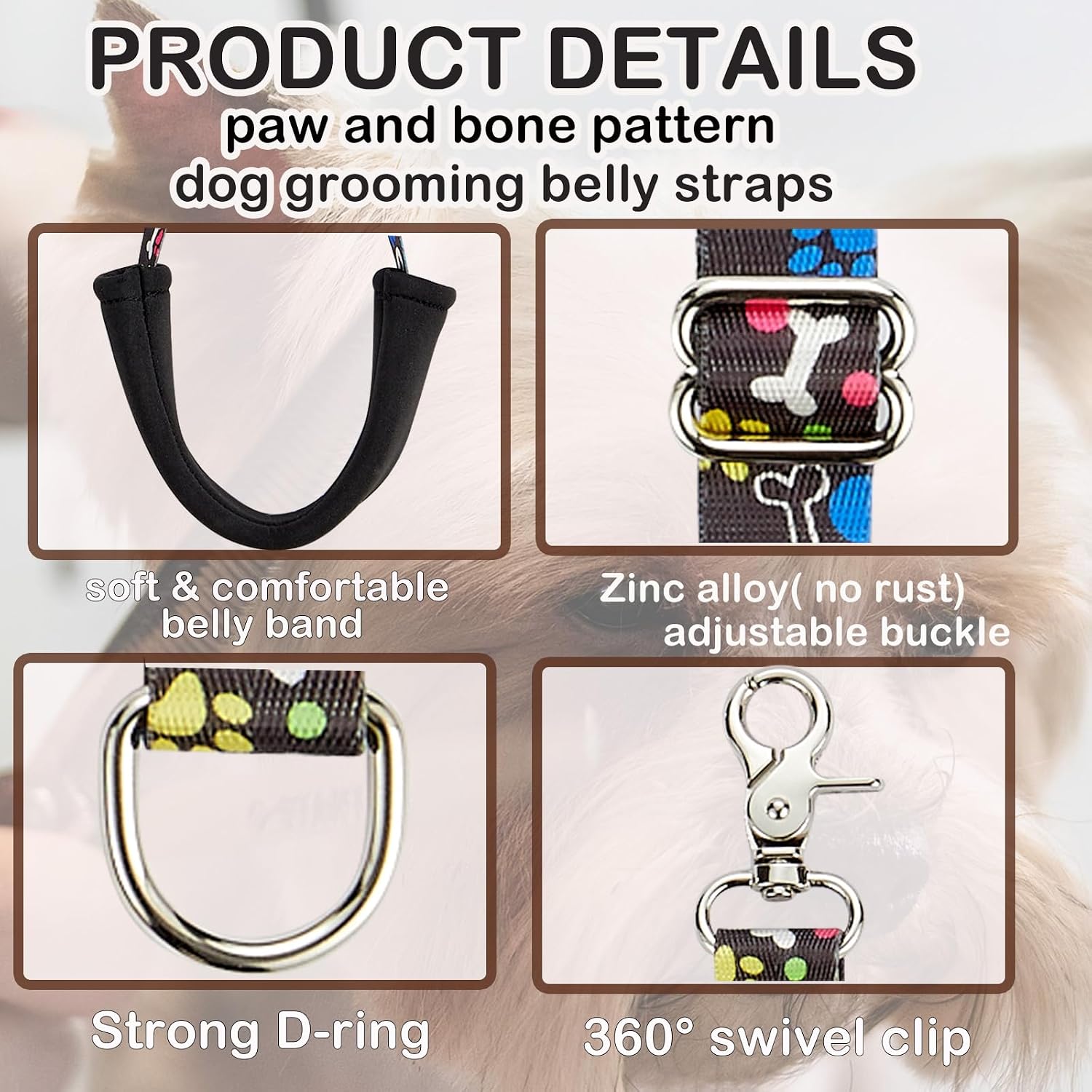 Thumbnail 2 de Dog Grooming Belly Strap Set