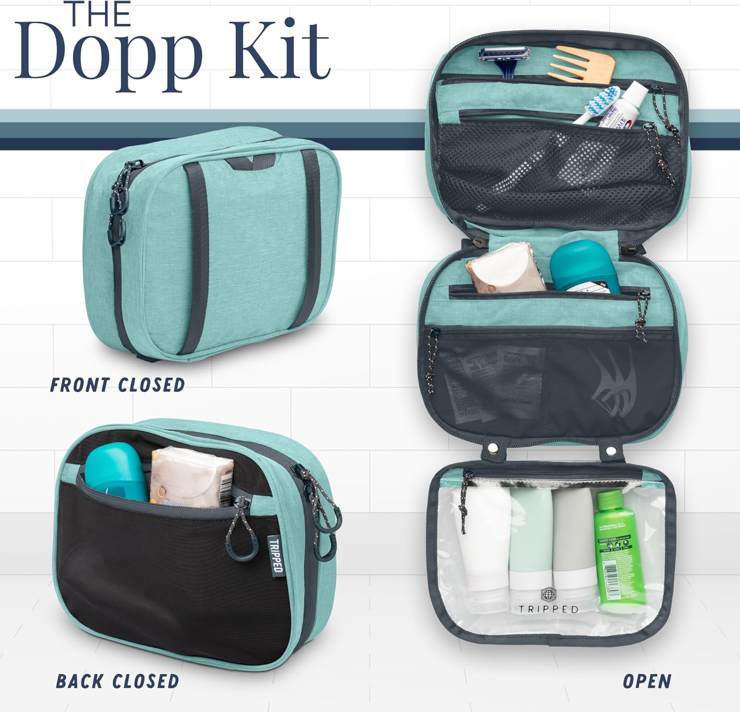 Thumbnail 3 de TRIPPED Travel Gear Toiletry Bag 3-piece Kit