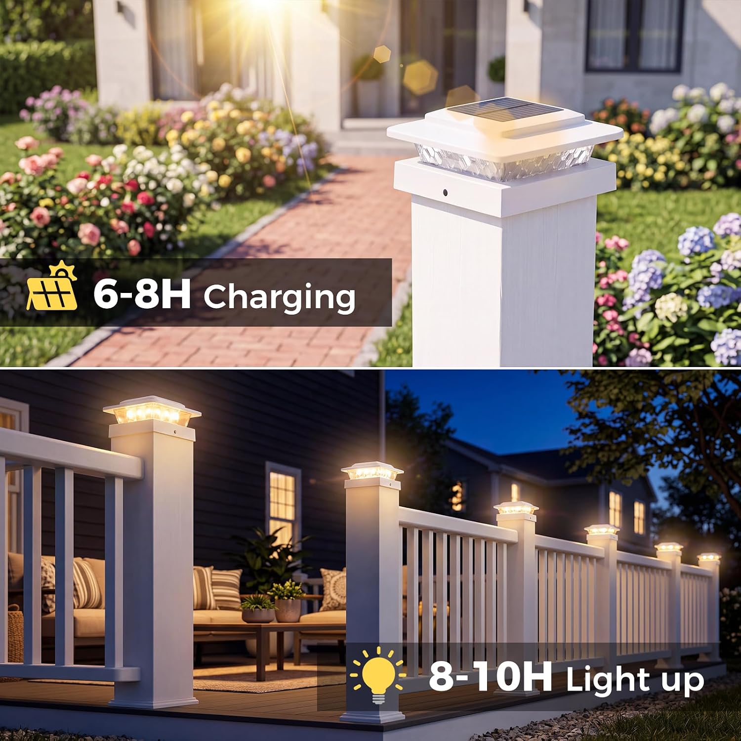 Detalle de Kolpop Solar Post Cap Lights 4-Pack